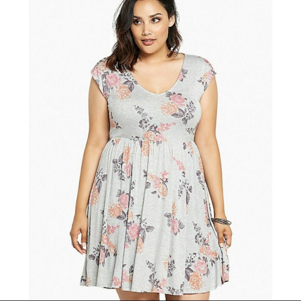 Torrid floral skater dress